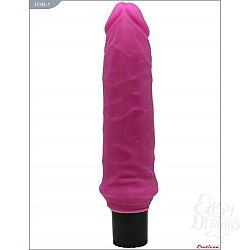 Розовый вибратор из ультраскин - 24 см. Розовый вибратор из ультраскин - 24 см.