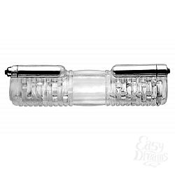 Двойной мастурбатор Tom of Finland Head to Head Vibrating , Прозрачный Двойной мастурбатор Tom of Finland Head to Head Vibrating , Прозрачный