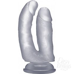 Прозрачный анально-вагинальный фаллоимитатор Realistic Double Cock 6,5 Inch - 16,5 см. Прозрачный анально-вагинальный фаллоимитатор Realistic Double Cock 6,5 Inch - 16,5 см.