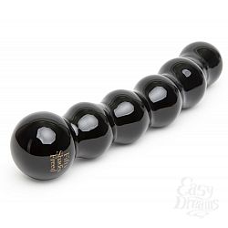 Чёрный стеклянный стимулятор Fifty Shades Freed It s Divine Black Glass Beaded Dildo - 20,3 см. Чёрный стеклянный стимулятор Fifty Shades Freed It s Divine Black Glass Beaded Dildo - 20,3 см.