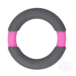 Серое эрекционное кольцо NEON STIMU RING 37MM GREY/PINK Серое эрекционное кольцо NEON STIMU RING 37MM GREY/PINK