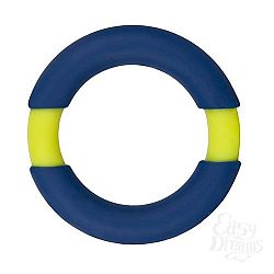 Синее эрекционное кольцо NEON STIMU RING 42MM BLUE/YELLOW Синее эрекционное кольцо NEON STIMU RING 42MM BLUE/YELLOW