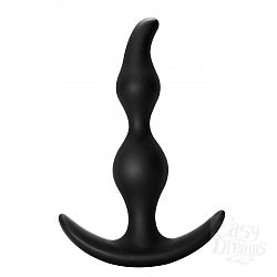  ׸   Bent Anal Plug Black - 13 .