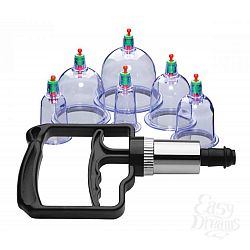  Набор помп для стимуляции Sukshen 6 Piece Cupping Set with Acu-Points