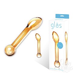 Шафрановый стимулятор простаты HONEY DRIPPER GLAS-56 Шафрановый стимулятор простаты HONEY DRIPPER GLAS-56