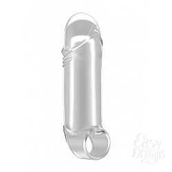   Stretchy Thick Penis Extension Translucent No.35 SH-SON035TRA