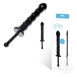Фаллос с тонкой ручкой BLACK SWIRL LOVE WAND GLAS-121 Фаллос с тонкой ручкой BLACK SWIRL LOVE WAND GLAS-121