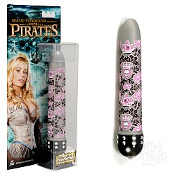  Серый вибратор с кристаллами и тату RILEY STEELE`S FORBIDDEN FANCIES ROCKET-007 