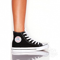 Кеды из денима HUSTLER HARDCORE HFW-400-BLK-8 Кеды из денима HUSTLER HARDCORE HFW-400-BLK-8