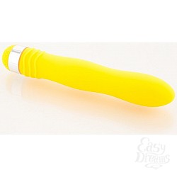 Желтый водонепроницаемый вибратор 18 см. Желтый водонепроницаемый вибратор 18 см.