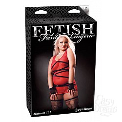 Платье эротическое в комплекте с чулками и перчатками Material Girl, Diva Size Платье эротическое в комплекте с чулками и перчатками Material Girl, Diva Size