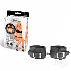 Черные фиксаторы для ног с мехом внутри LF1678 Черные фиксаторы для ног с мехом внутри LF1678