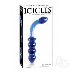 Анальный стимулятор ICICLES № 31 из стекла синий Анальный стимулятор ICICLES № 31 из стекла синий