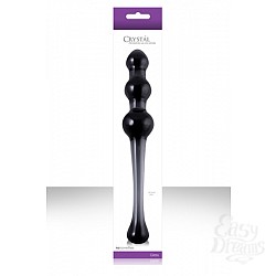 Анальный стимулятор CRYST AL KEGEL большой из стекла черный Анальный стимулятор CRYST AL KEGEL большой из стекла черный