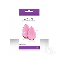 Вагинальные шарики CRYST AL KEGEL EGGS из стекла большие черные Вагинальные шарики CRYST AL KEGEL EGGS из стекла большие черные