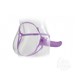  ����������� Fetish Fantasy Elite 6 Hollow Strap-On Purple 452712PD