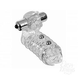 Вибрирующая насадка на пенис JAGUAR ENHANCER WITH BEADS Вибрирующая насадка на пенис JAGUAR ENHANCER WITH BEADS