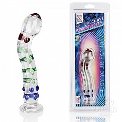 Изогнутый стимулятор из стекла CURVE EMOTIONS EF-T154 Изогнутый стимулятор из стекла CURVE EMOTIONS EF-T154