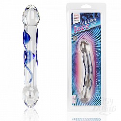 Двухголовый дилдо из стекла ULTRA LOVE EF-T155 Двухголовый дилдо из стекла ULTRA LOVE EF-T155