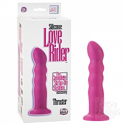 Розовая силиконовая пробка для страпона LOVE RIDER Розовая силиконовая пробка для страпона LOVE RIDER