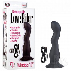 Черный силиконовый вибродилдо на присоске Wireless G Черный силиконовый вибродилдо на присоске Wireless G