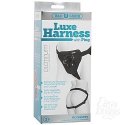 Трусики Luxe Harness Black с насадкой 1090-10BXDJ Трусики Luxe Harness Black с насадкой 1090-10BXDJ