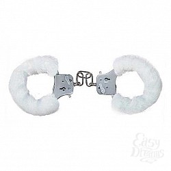  ��������� Furry Fun Cuffs White Plush