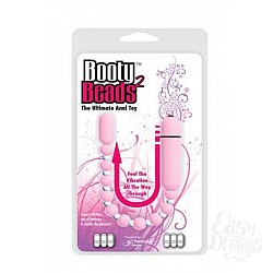  Анальная вибро-цепочка Booty Beads Pink розовая