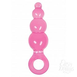 Анальный стимулятор Jolie Ripples Large, Прозрачный Анальный стимулятор Jolie Ripples Large, Прозрачный