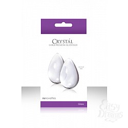 Большие прозрачные стеклянные вагинальные шарики CRYSTAL KEGEL EGGS Большие прозрачные стеклянные вагинальные шарики CRYSTAL KEGEL EGGS