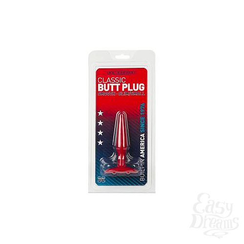 ���������� 2  ������� �������� ������ Butt Plug Red Slim Small