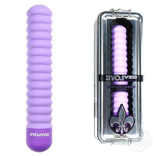 Фотография 1:  Ребристый сиреневый вибратор FLEUR-DE-LIS LUST EN-AA-0007-02-2 
