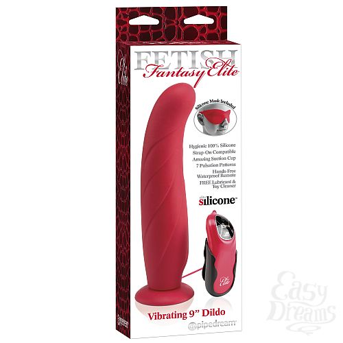 ���������� 2  ��������������� � ����� Vibrating 9 Dildo Red
