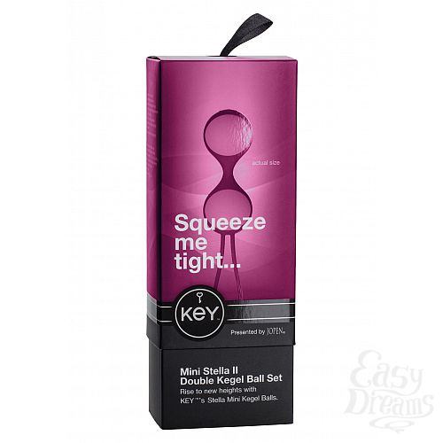 ���������� 2  ����������� ������ MINI STELLA II KEGEL BALLS PINK 8019-00BXSE