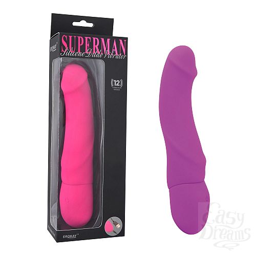 ���������� 1:  �������� Rechargeable Silicone Dildo PURPLE EK-1401-PURL