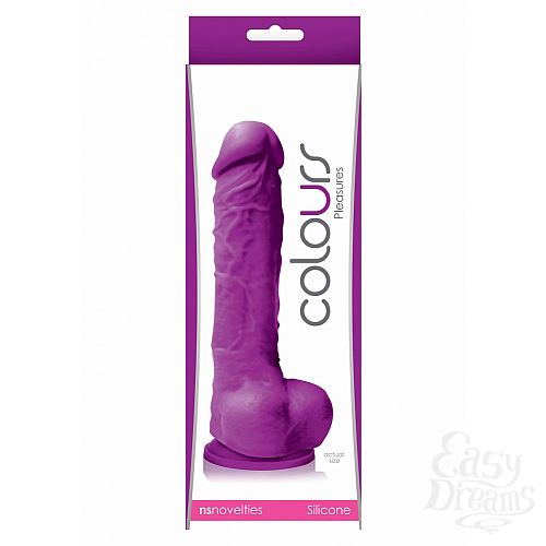 ���������� 2  ������������� COLOURS PLEASURE DILDO 5INCH PURPLE NSN-0405-15