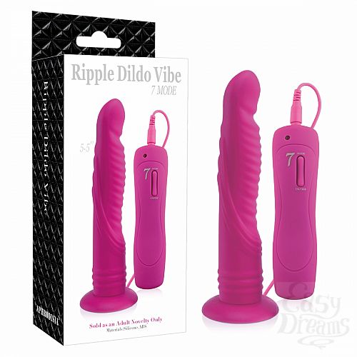 Фотография 1:  Вибратор на присоске 5.5 inch 7 Mode Ripple Dildo Rose 10084015 Фотография 1:  Вибратор на присоске 5.5 inch 7 Mode Ripple Dildo Rose 10084015