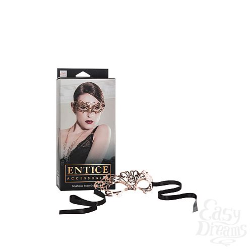 Фотография 1:  Маска золотистая  из никеля с имитацией кристаллов Entice Mystique Mask - Rose Gold Фотография 1:  Маска золотистая  из никеля с имитацией кристаллов Entice Mystique Mask - Rose Gold