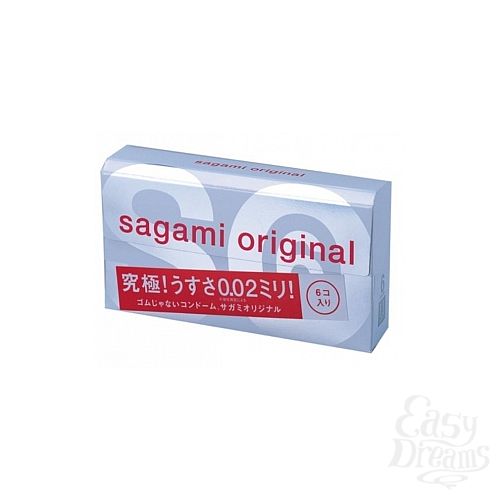 Фотография 1:  Презервативы Sagami №6  Original 0,02 Sag268