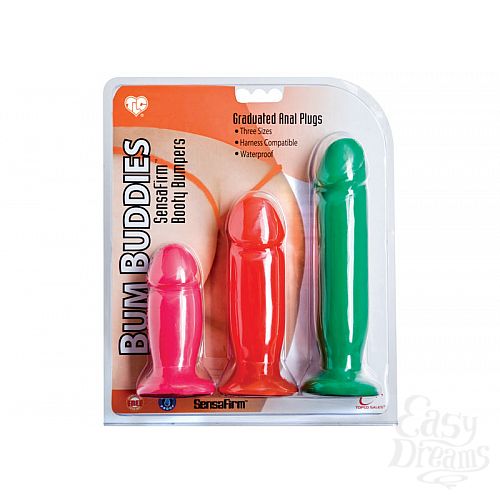 ���������� 4  ����� �������� �������� ��������������� TLC^ Bum Buddies Booty Bumpers, 15,75 ��., 12 ��., 9 ��, �������