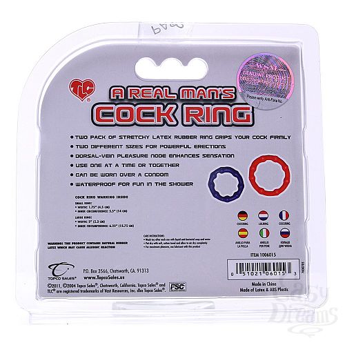 ���������� 5  ����������� ������ TLC^ A Real Man s Cock Ring