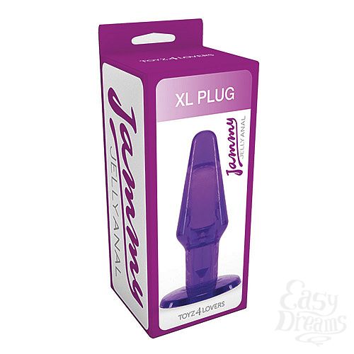 ���������� 2  ���������� �������� ���� �������� ������� JAMMY JELLY ANAL XL PLUG VIOLET - 14 ��.