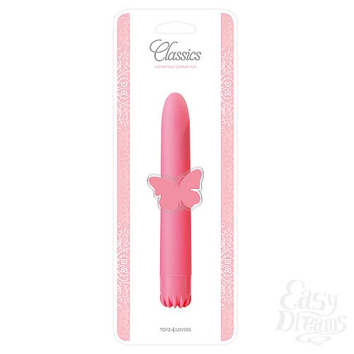 Фотография 2  Классический розовый вибратор CLASSIC VIBE PINK MEDIUM - 18 см. 