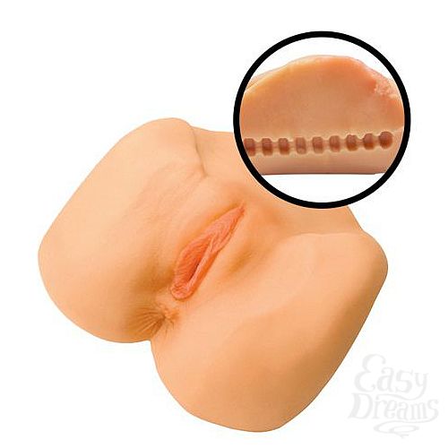 Фотография 3  Реалистичная на ощупь вагина и анус с вибрацией Katie Morgans CyberSkin 7X Vibrating Pussy   Ass