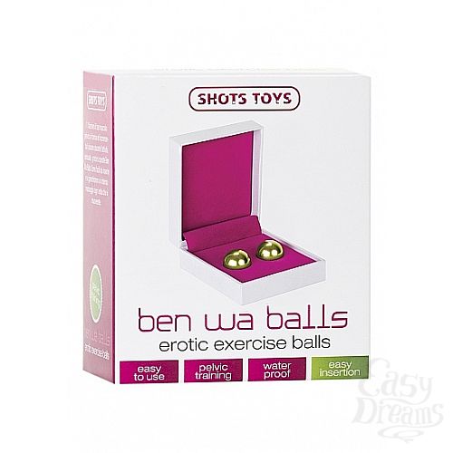  2    Ben Wa erotic exercise gold SH-SHT145
