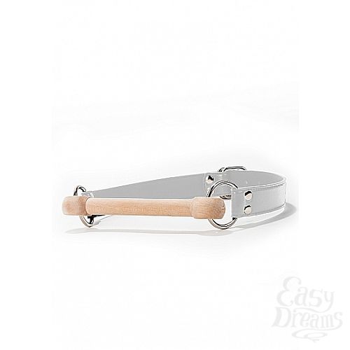 Фотография 1:  Кляп Wooden Bridle - White SH-OU075WHT