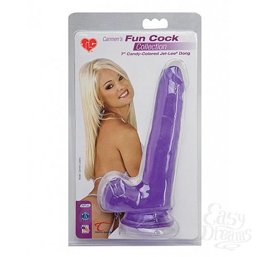 ���������� 2  ������� ������������� �� �������� TLC Carmen s Fun Cock - 17,5 ��.