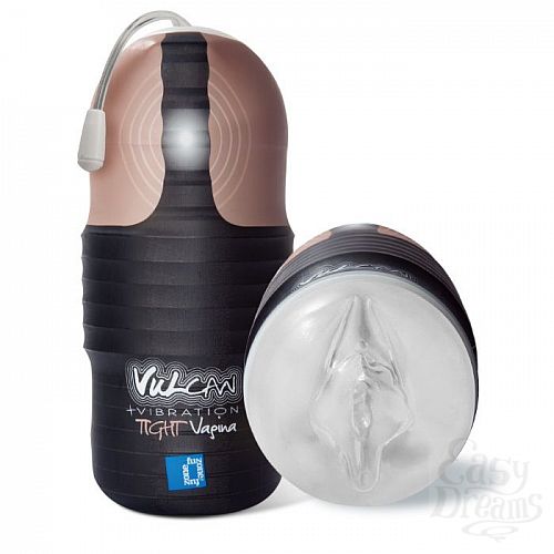 Фотография 1:  Мастурбатор-вагина с вибрацией Vulcan Love Skin Masturbator Tight Vagina Vibe