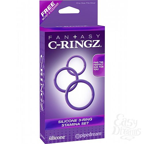 ���������� 3  ����� �� ���� ����������� ����� Silicone 3-Ring Stamina Set