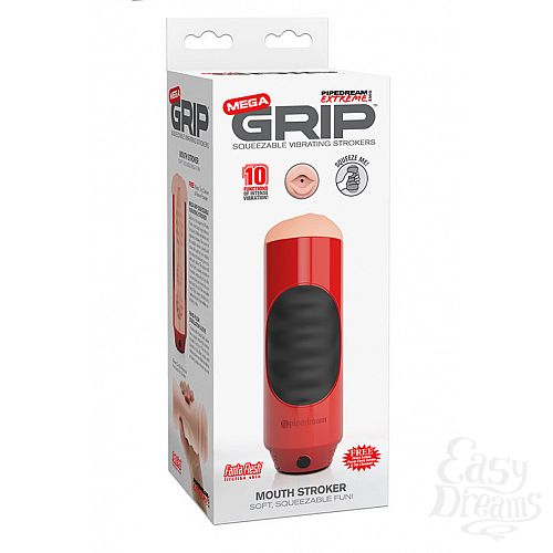 ���������� 1:  ����������� -����� Pipedream Extreme Toyz Mega Grip Vibrating Stroker Mouth